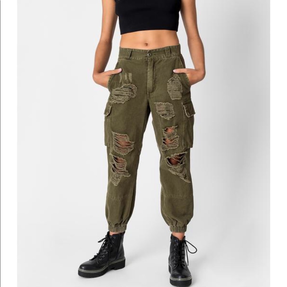 LF Carmar Baggy Grinded Cargo Pant Army Green